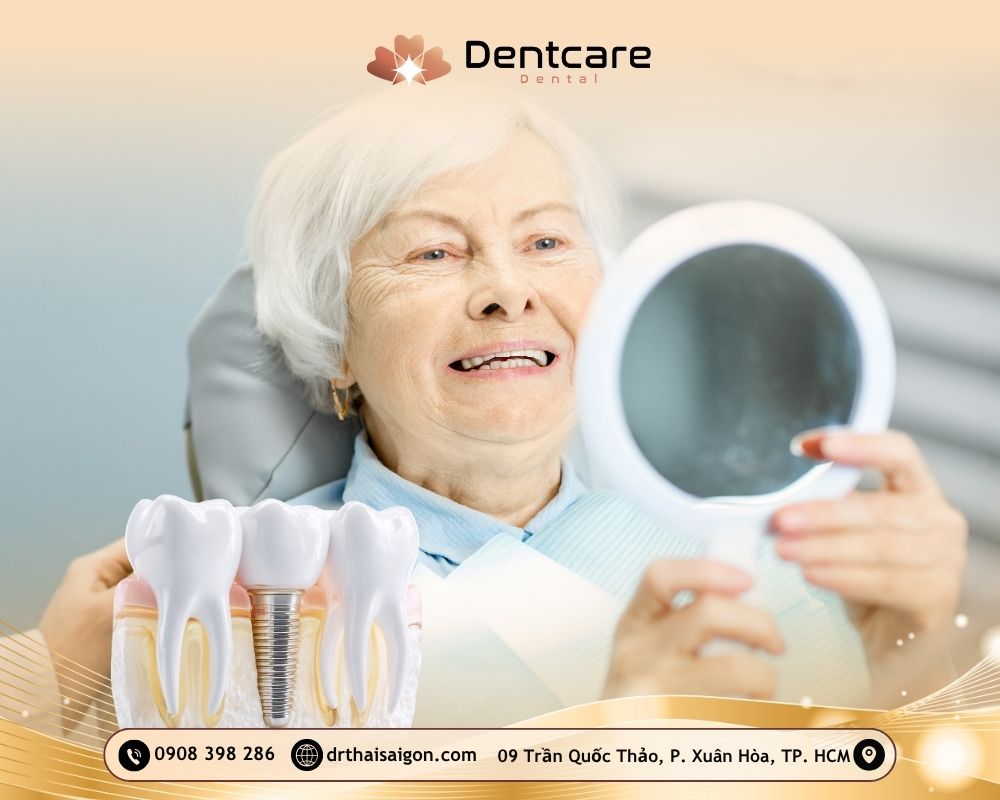 trồng răng implant cho người lớn tuổi